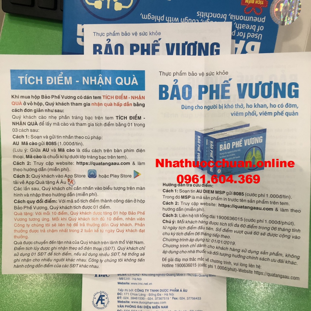 Bảo Phế Vương ( Hộp 3 vỉ * 10 viên)