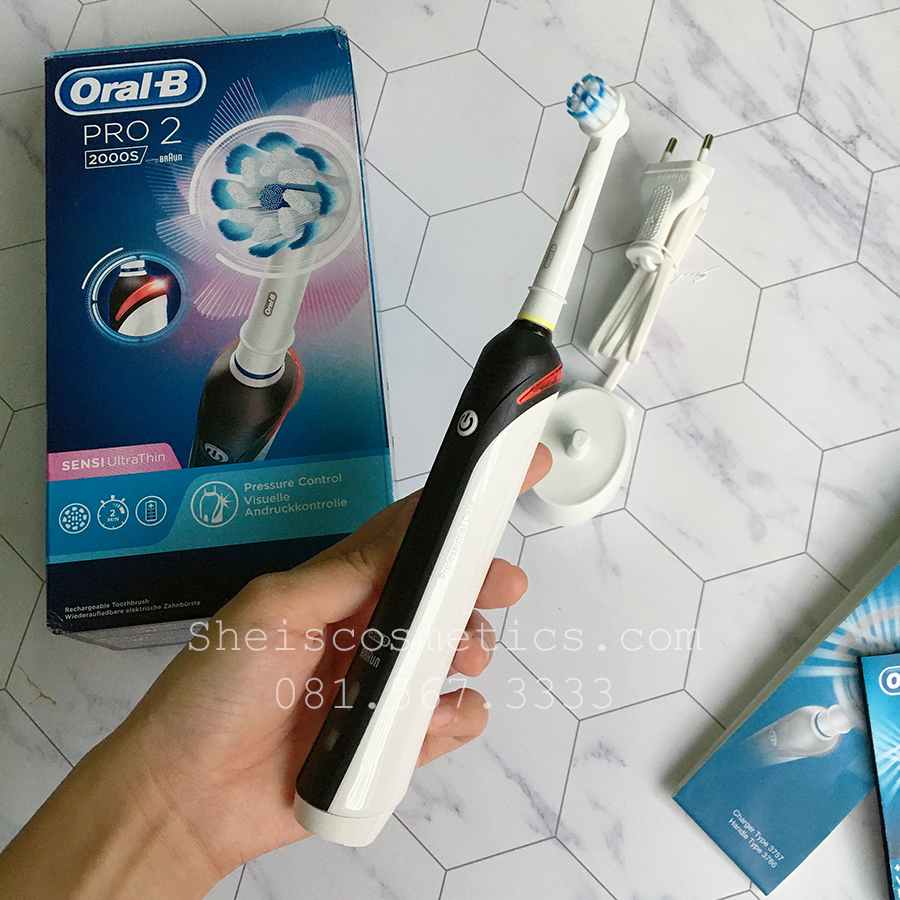 [SẴN] Bàn chải điện ORAL-B BRAUN PRO 2 2000 (Bill Pháp)