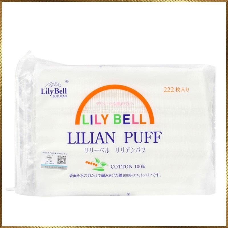 Bông Tẩy Trang Suzuran Lily Bell Lilian Puff 222 Miếng Được Làm Từ 100% Bông Coton Tự Nhiên TIện Lợi , Sang Trọng Được Bảo Hành Uy Tín Và Phân Phối Toàn Quốc