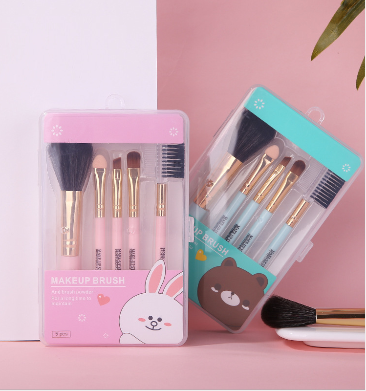 Makeup Brush sets personalized 5 dish (multi-color) blush Brush eyeshadow brush medium and small paint brush lipstick brush comb eyelash and eyebrow brush applicator canopy eyeshadow [suit makeup tools makeup brush makeup brushes Brush Foundation]