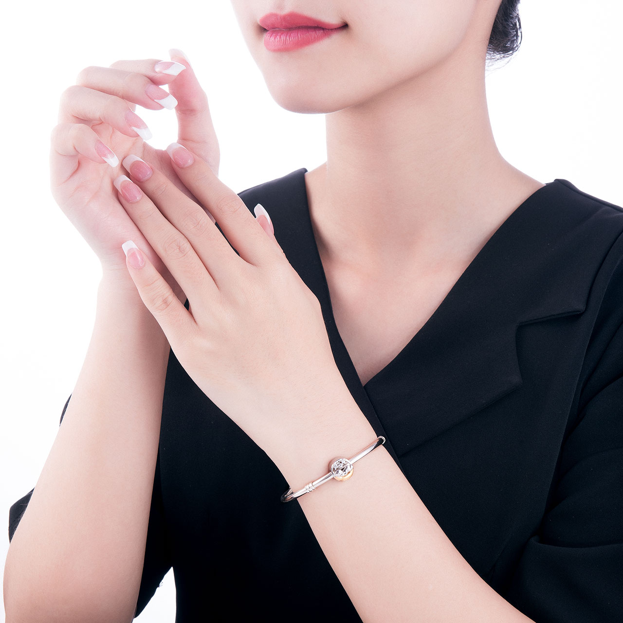 HẠT CHARM XỎ DIY PNJSILVER HÌNH EM BÉ NGỦ 00XML060000
