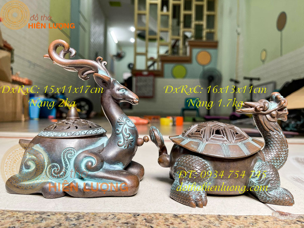 Copper deer + Dragon ruler-bass burner gift