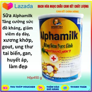 Sữa bột Alphamilk NaNo Hồng Sâm Linh Chi, tăng cường sức đề kháng thumbnail