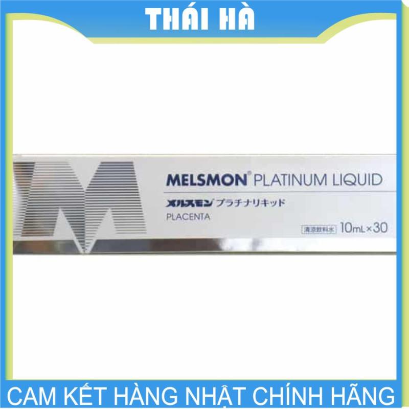 [HCM]Nước Uống Melsmon Platinum Liquid Placenta Nhau Thai Ngựa Hết Nám Đẹp Da Chống Lão Hóa 10ml x 30