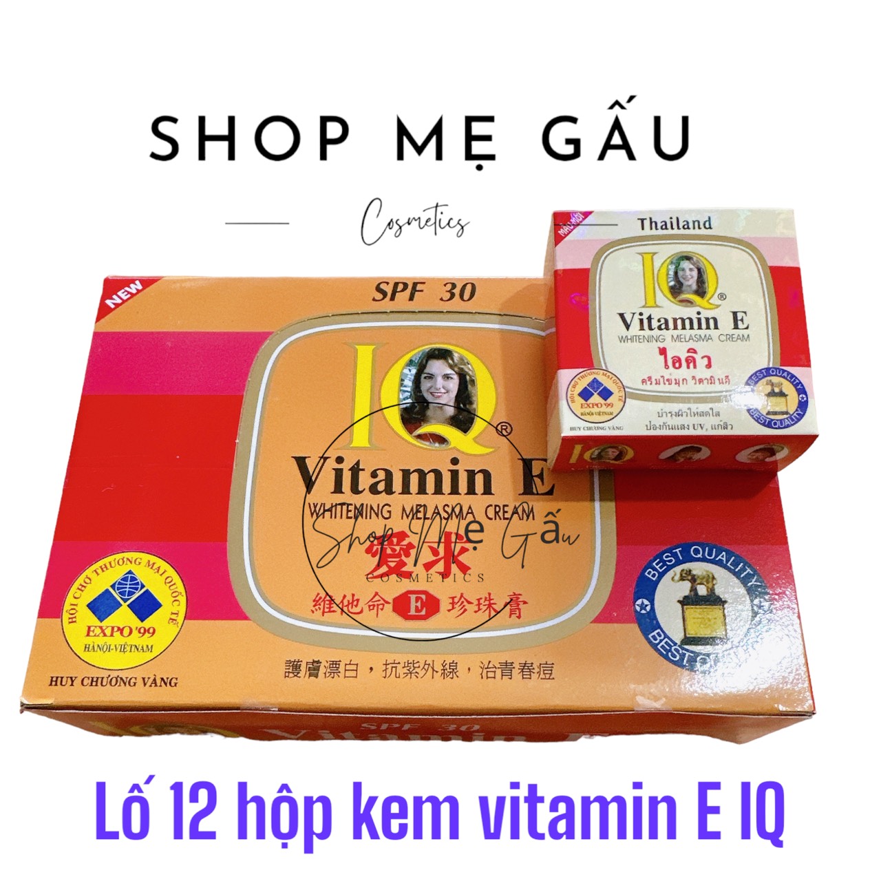 Kem dưỡng da trắng da IQ Vitamin E 8g