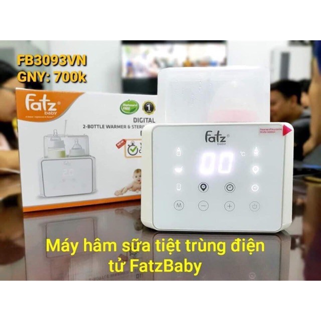 Máy hâm sữa tiệt trùng điện tử Duo 3 Fatz Fatzbaby FB3093VN Công nghệ Korea