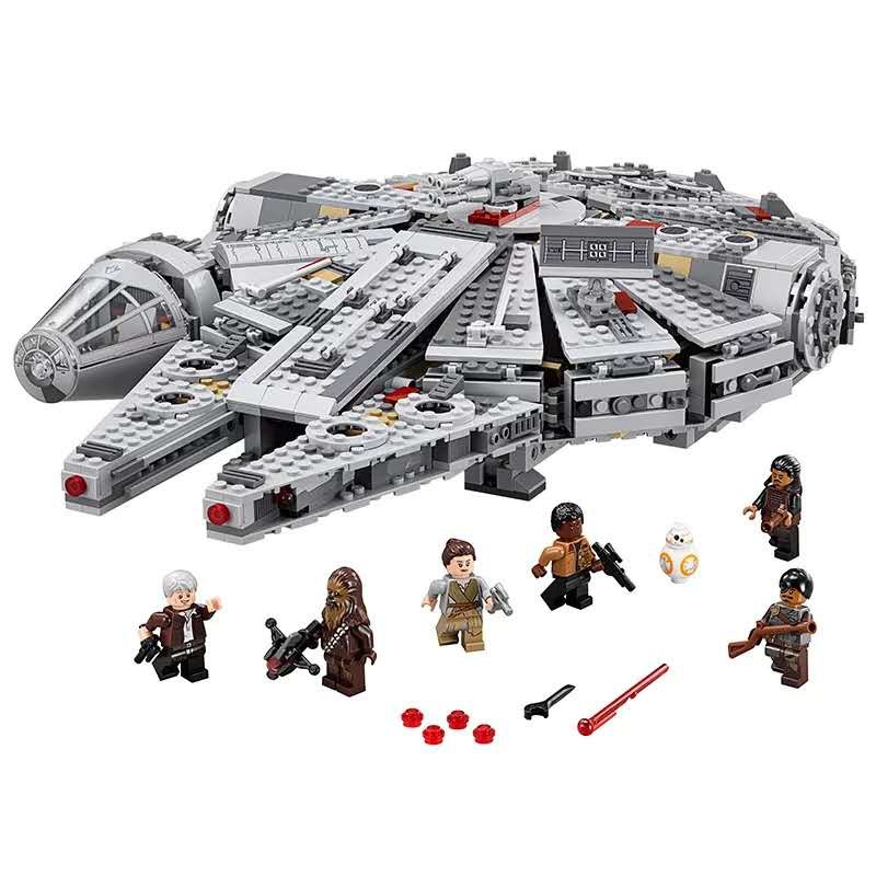 Đồ chơi lắp ghép mô hình phi hành đại chiến star wars 19020 millennium falcon