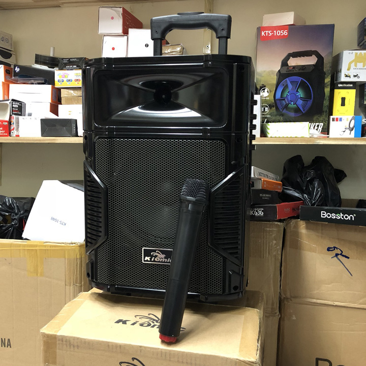 [HCM]Loa bluetooth hát karaoke Kiomic K108 tặng kèm 1 mic không dây Shop Hung Phat