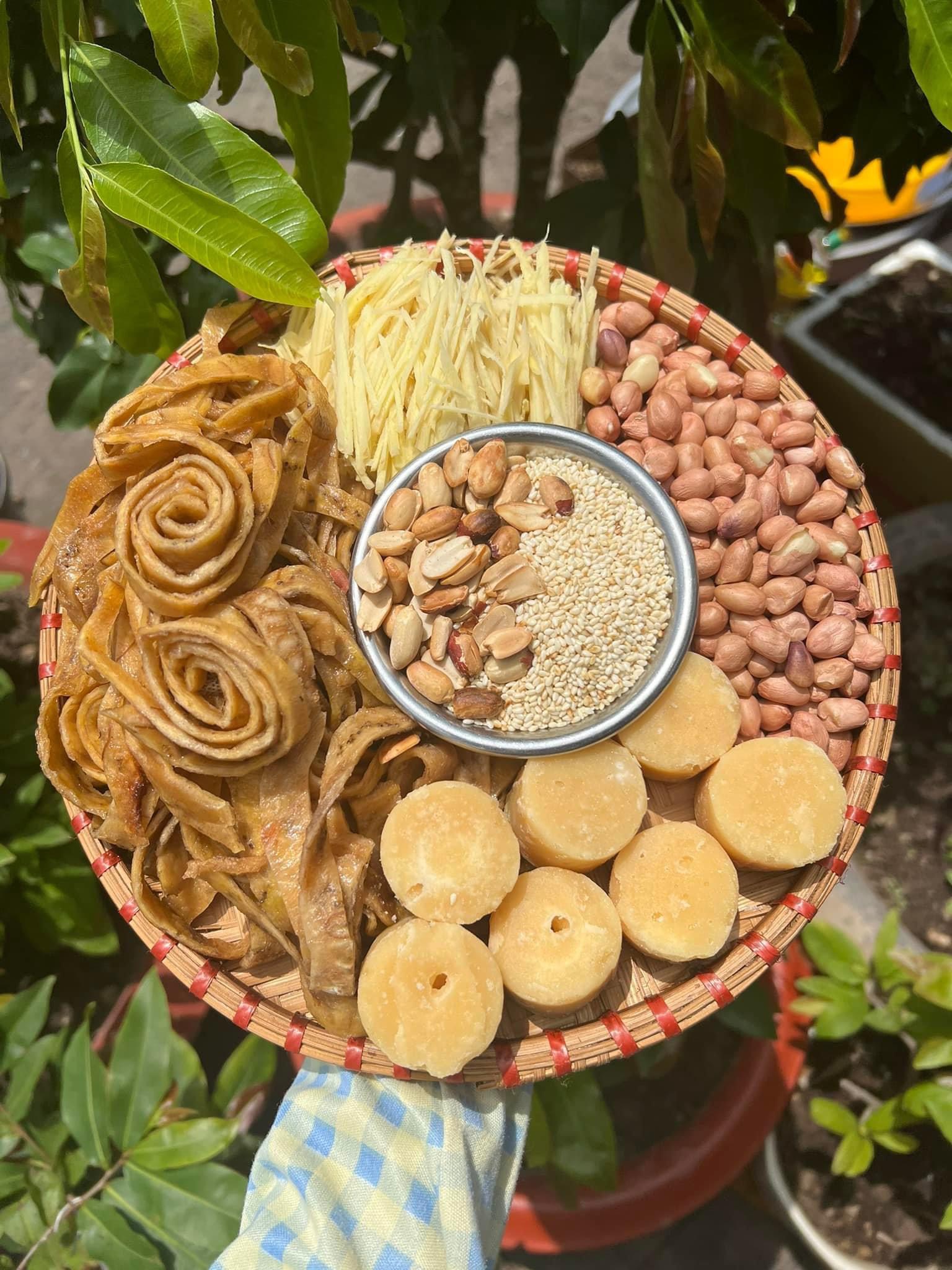 500G mứt chuối dẻo đậu mè gừng siêu thơm ngon