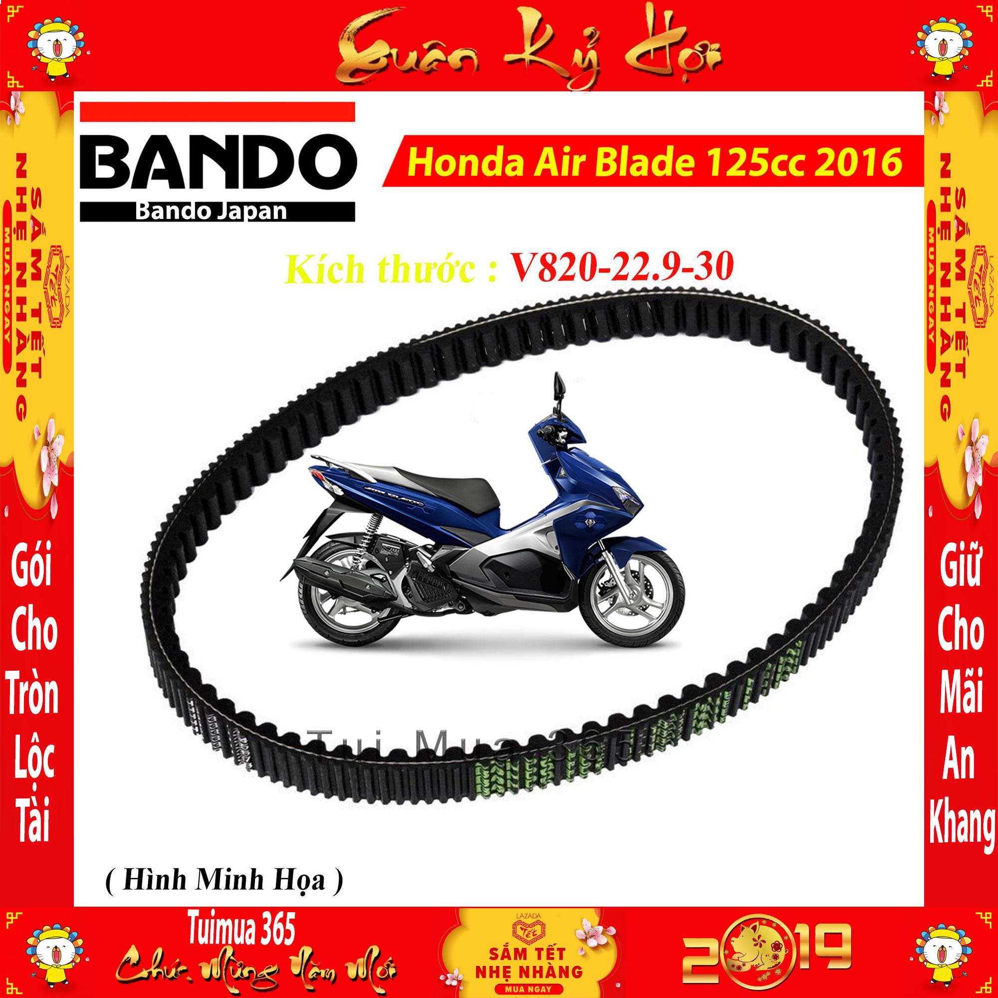 [HCM]Dây curoa Bando 2 mặt răng FDC Honda Air Blade 125cc 2016 ( Made in Japan )