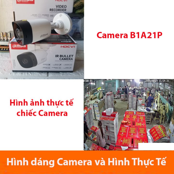 [FreeShip] Camera giám sát DAHUA HAC-B1A21P HDCVI Cooper 2MP Tính năng chống ngược sáng,hình ảnh sắc nét,chống thấm nước- BH 24TH
