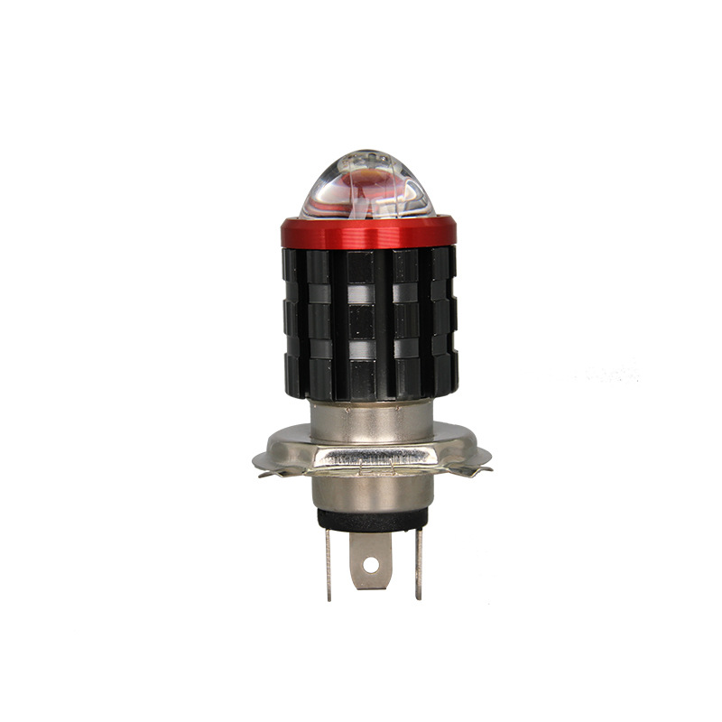 Đèn Pha Bi Cầu H4 Viền Led 12V Gắn Xe Máy [ 1 Chiếc ]