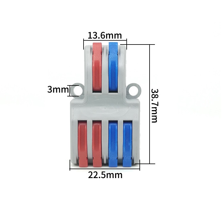 [HCM]Cút nối chia dây điện 2 cực 1 ra 2 SPL-42