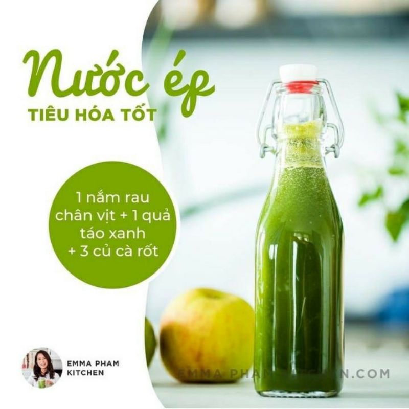 Chai Thủy Tinh dáng tròn Nắp Cài 500ml