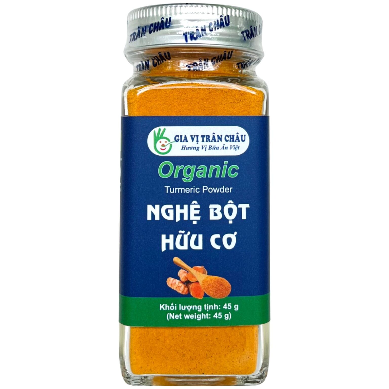 Nghệ bột hữu cơ Trân Châu hũ 45g