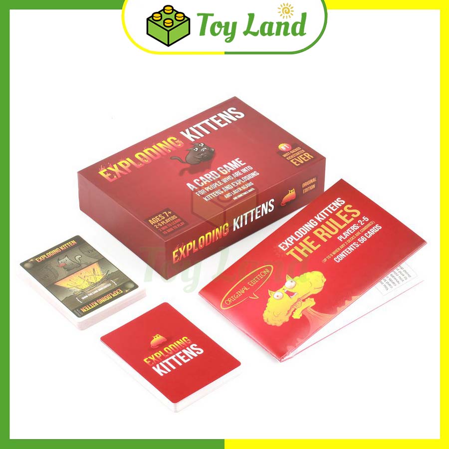 Bài mèo nổ việt hóa exploding kittens board game 154 lá chất giấy dày chống nước