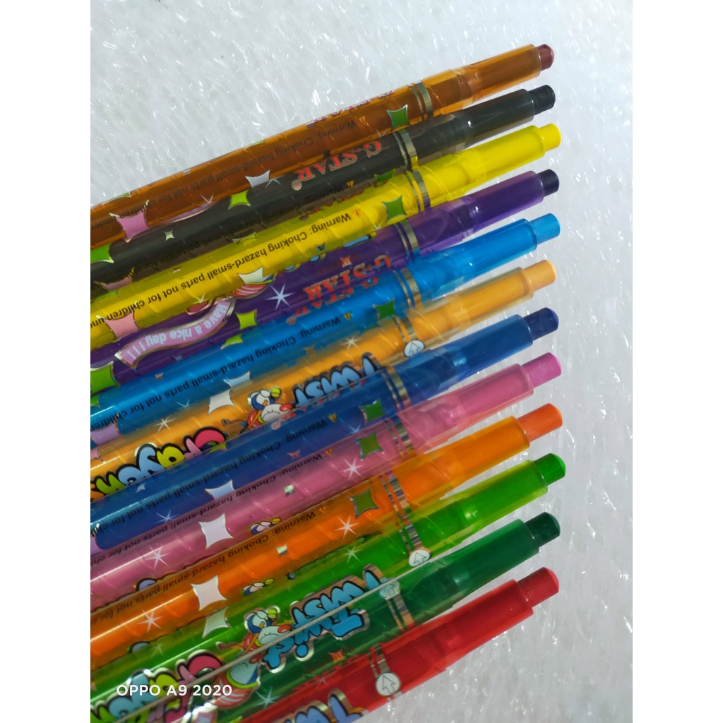 Sáp vặn tô màu GS-906 Gstar 12 cây