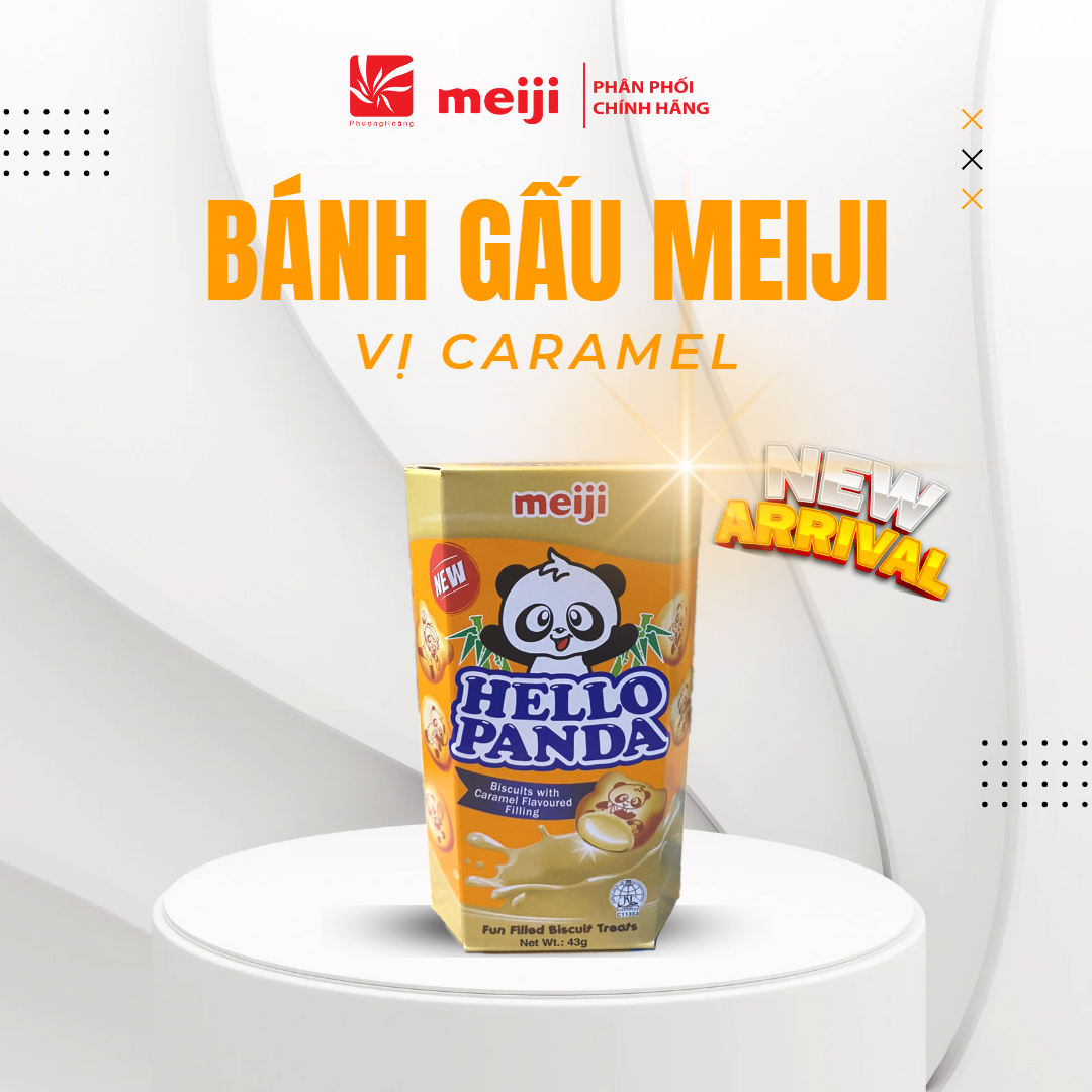 [ BÁNH GẤU MEIJI ] Hello Panda 40g 6 vị