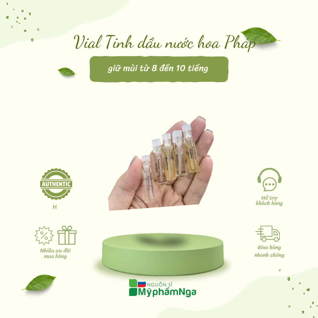 Vial Tinh dầu nước hoa Pháp 1ml (nhiều mùi hot)