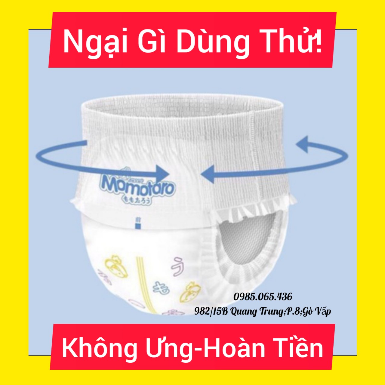 [Dùng Thử Là Mê] 1 Miếng Tả Bỉm MOMOTARO Xuất Nhật Đủ Size S,M,L,XL,XXL,XXXL (Cam Kết Chính Hãng)