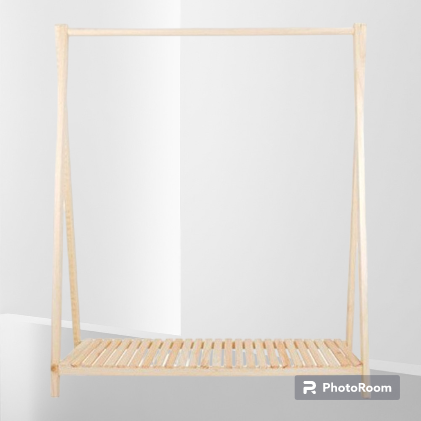 Kệ treo quần áo chữ a, kệ gỗ treo đồ 1 tâng đa nang chất liệu gỗ cao 135cm chắc chắn dễ lắp ráp | nội thất thông minh