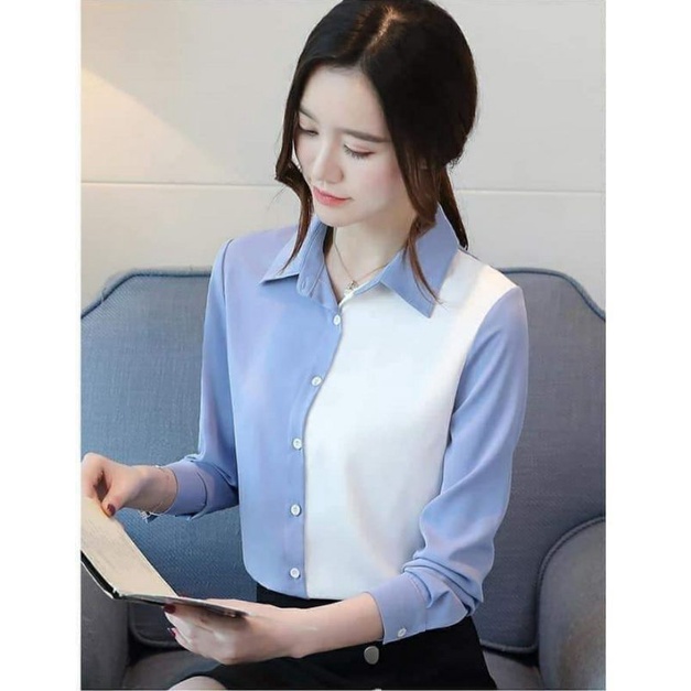 áo sơ mi _ áo sơ mi công sở phối màu cực chất