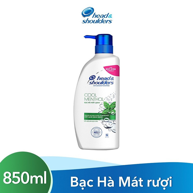 (voucher 11k) Dầu gội Head & shoulder bạc hà mát lạnh Thái Lan 850ml
