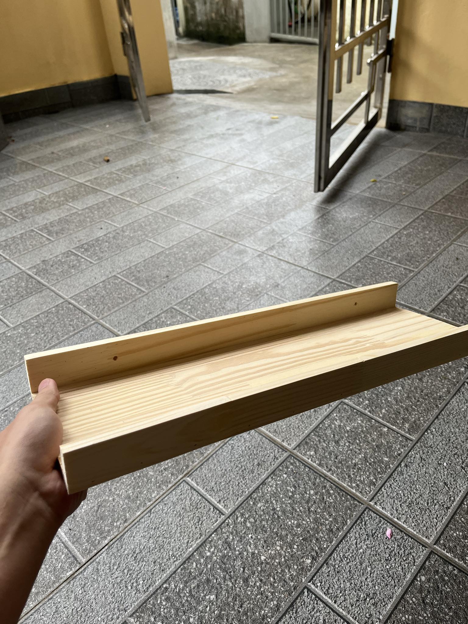 Kệ Treo Tường Đựng Lọ Gia Vị Kệ Gỗ Nhà Bếp Phong Cách Tối Giản