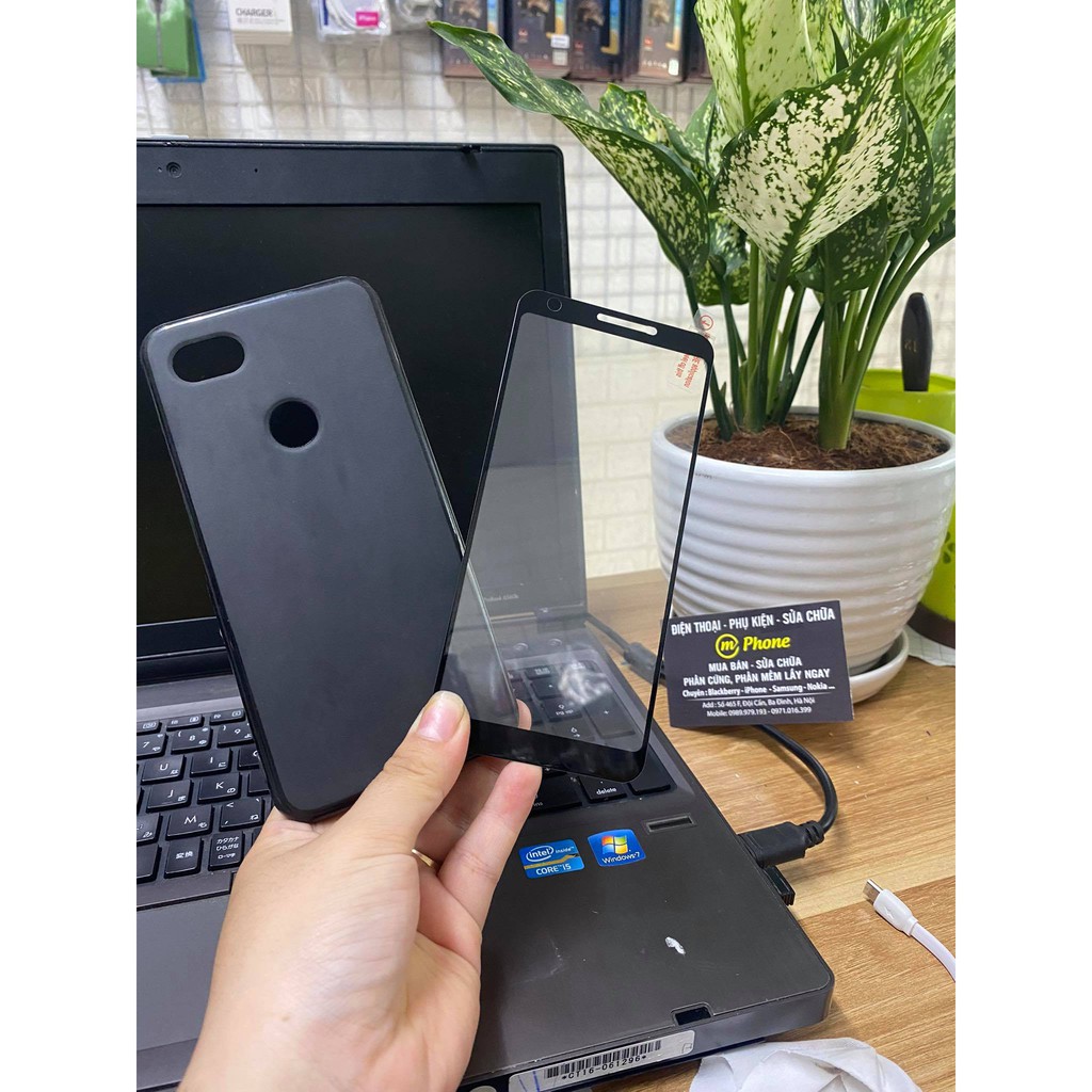 Combo ốp lưng và kính cường lực full màn google pixel 3a xl