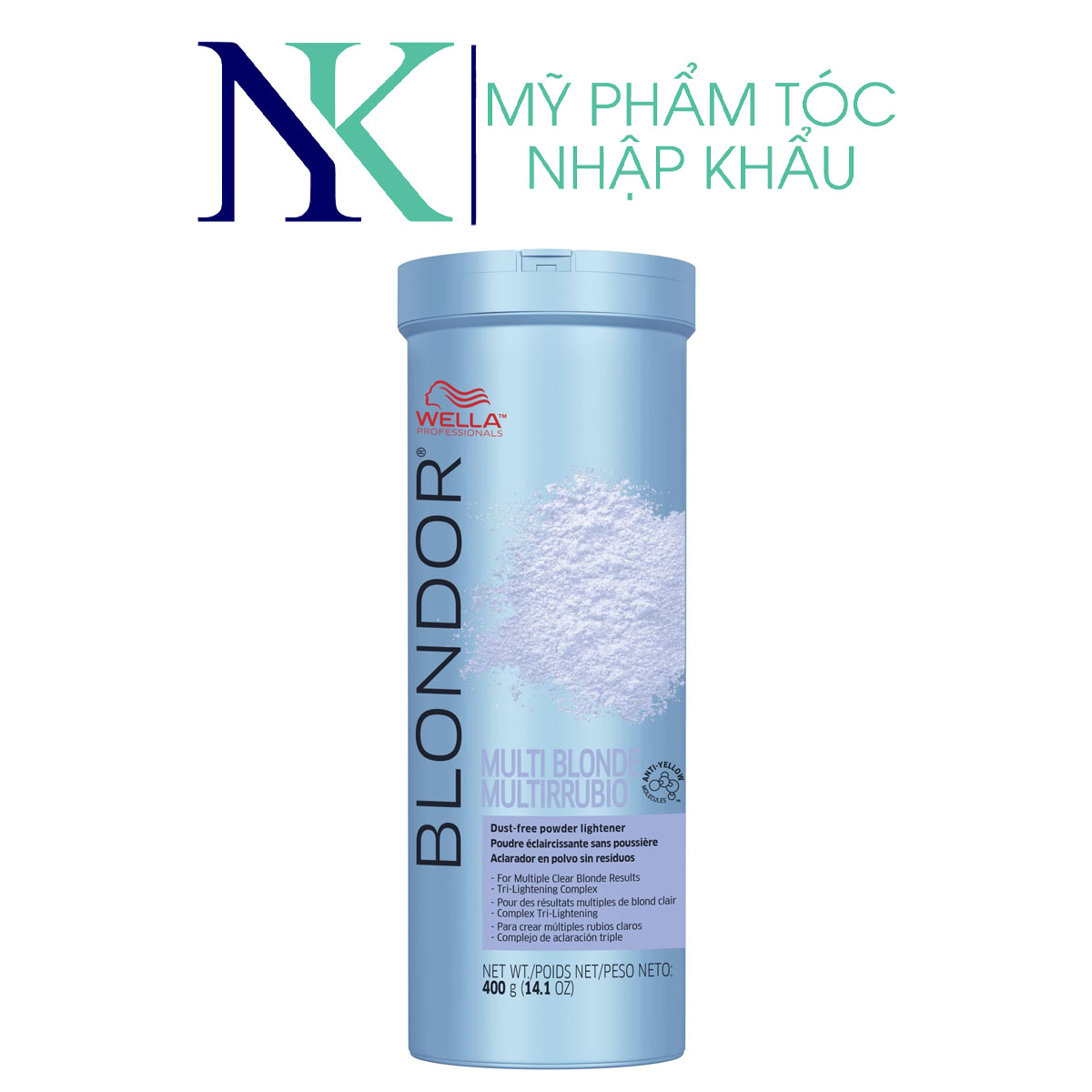 Bột tẩy tóc wella blondor multi 400g