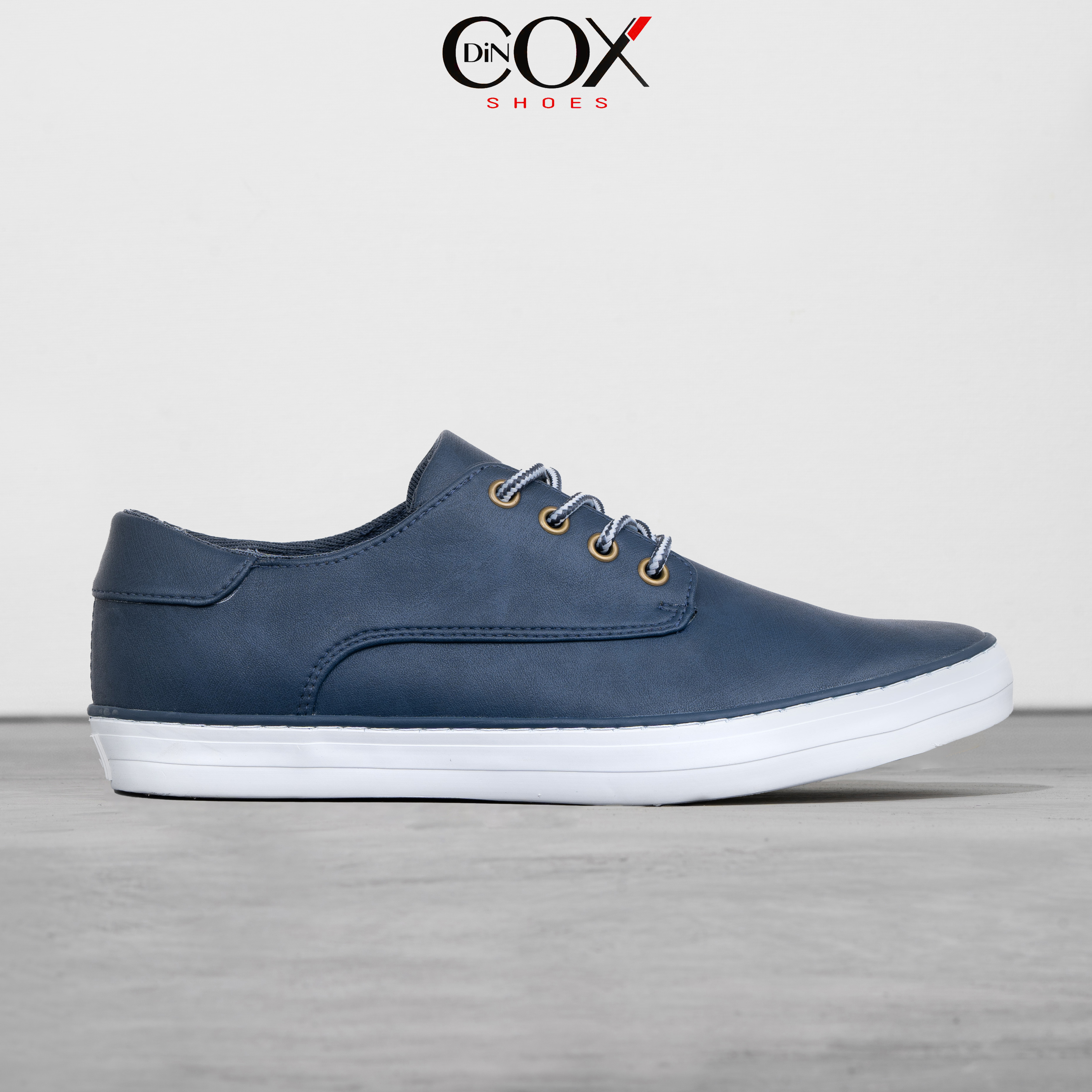 Giày Sneaker Da Nam DINCOX E11 Navy Sang Trọng Lịch Thiệp