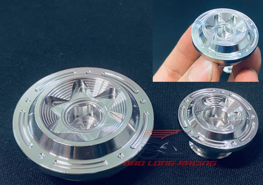 Ốc mâm lửa Salaya Phay Thái Bông gắn xe máy Wave,Winner,Dream,Wave blade,RS,Sirius50...INox 304 nguyên chất CNC Siêu rẻ đẹp