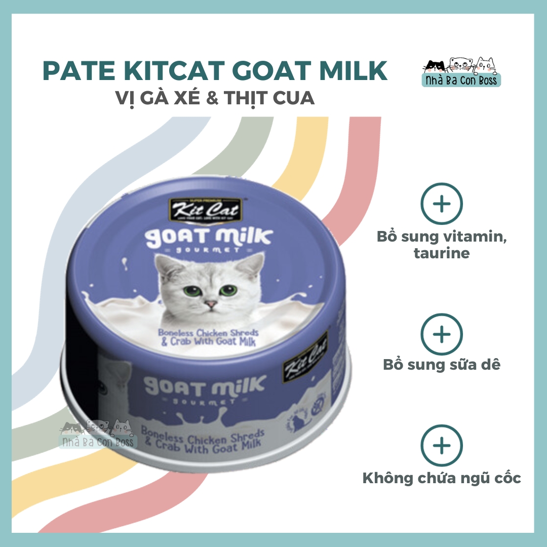 [Lon 70g] Pate Cho Mèo Kitcat Goat Milk