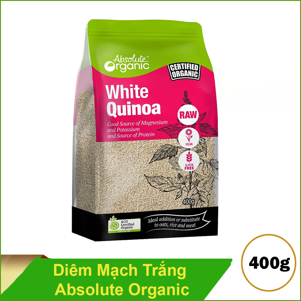 Diêm mạch trắng Absolute Organic 400gr