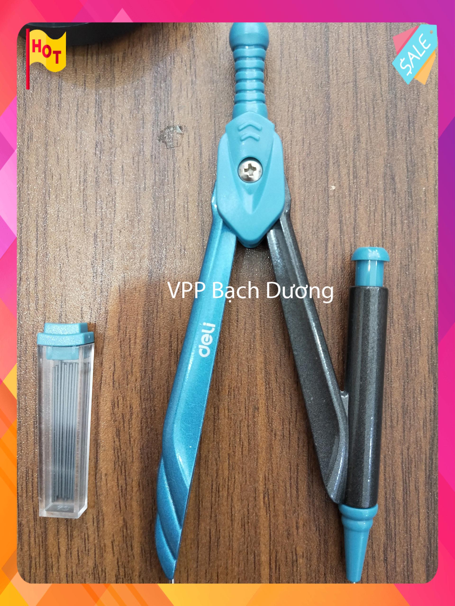 Compa Deli G203 Chì bấm - cái - compa học sinh tốt