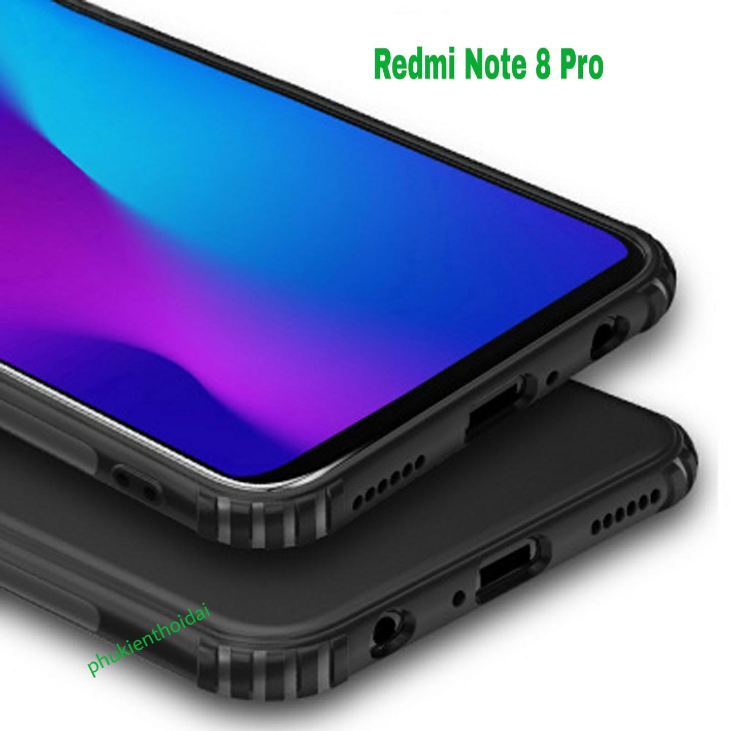 Ốp lưng Xiaomi Redmi Note 8 Pro dẻo TPU chống sốc thế hệ mới ( ĐEN )