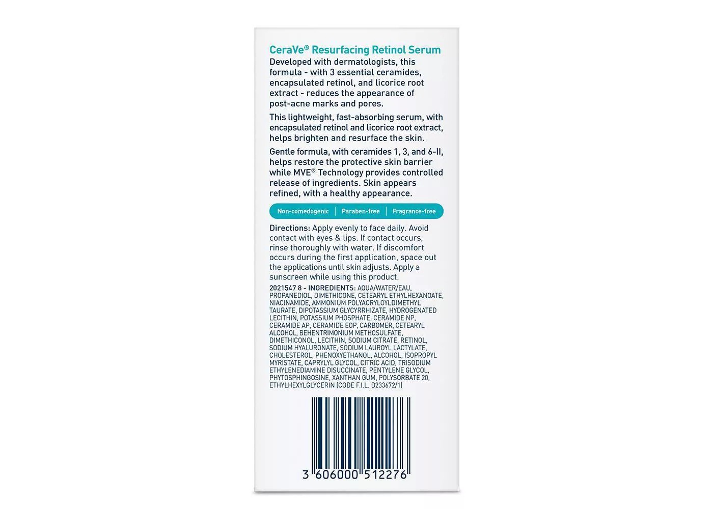 CeraVe Resurfacing Retinol Serum (30mL)