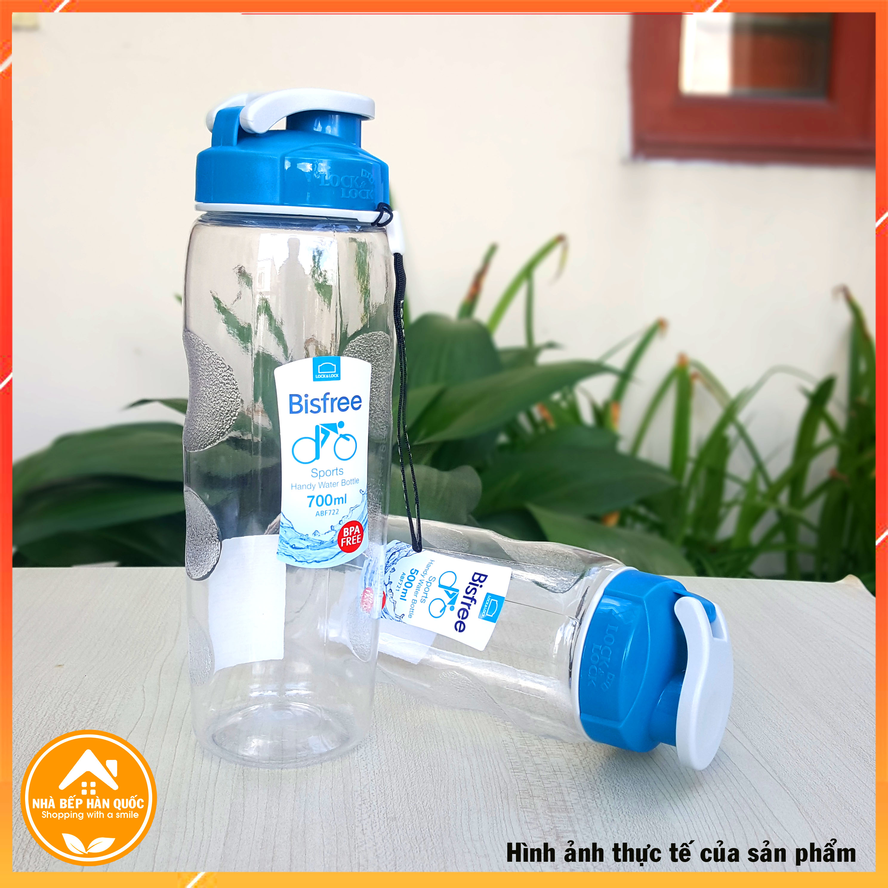 Bình nước thể thao Lock&Lock Handy Bottle 500ml & 700ml ABF722 [Chính hãng]