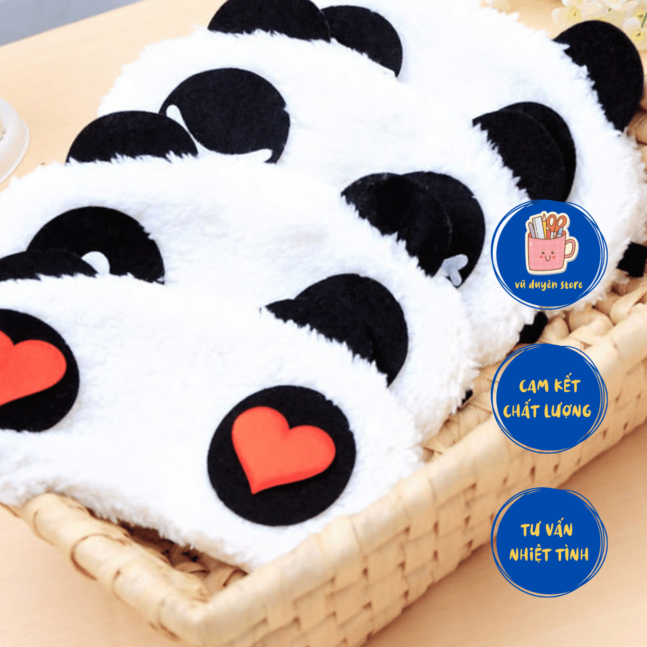 Đồ bịt mắt ngủ hình gấu panda - Miếng che mắt ngủ cute