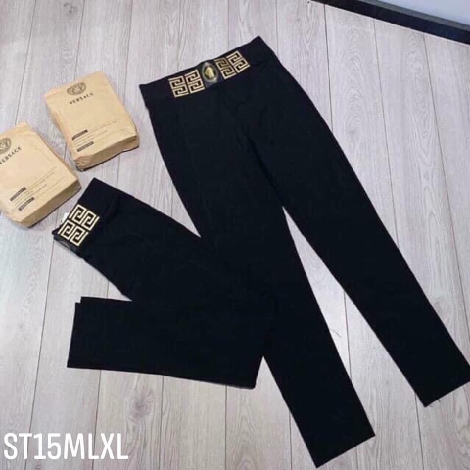 Quần legging ôm thun dẻo lưng cao