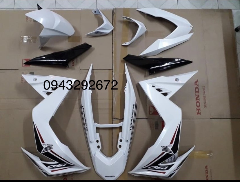 Bộ nhựa winner v1 2017-2018 trắng honda