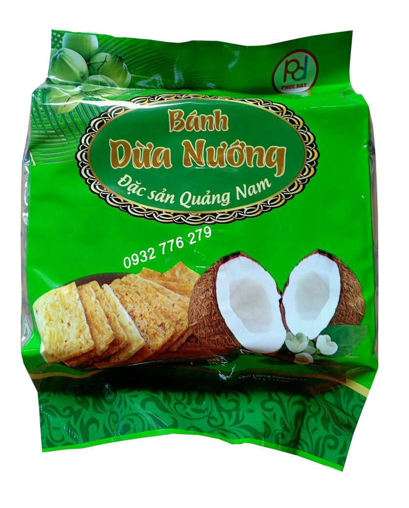 COMBO 10 GÓI - Bánh dừa nướng - đặc sản Quảng Nam