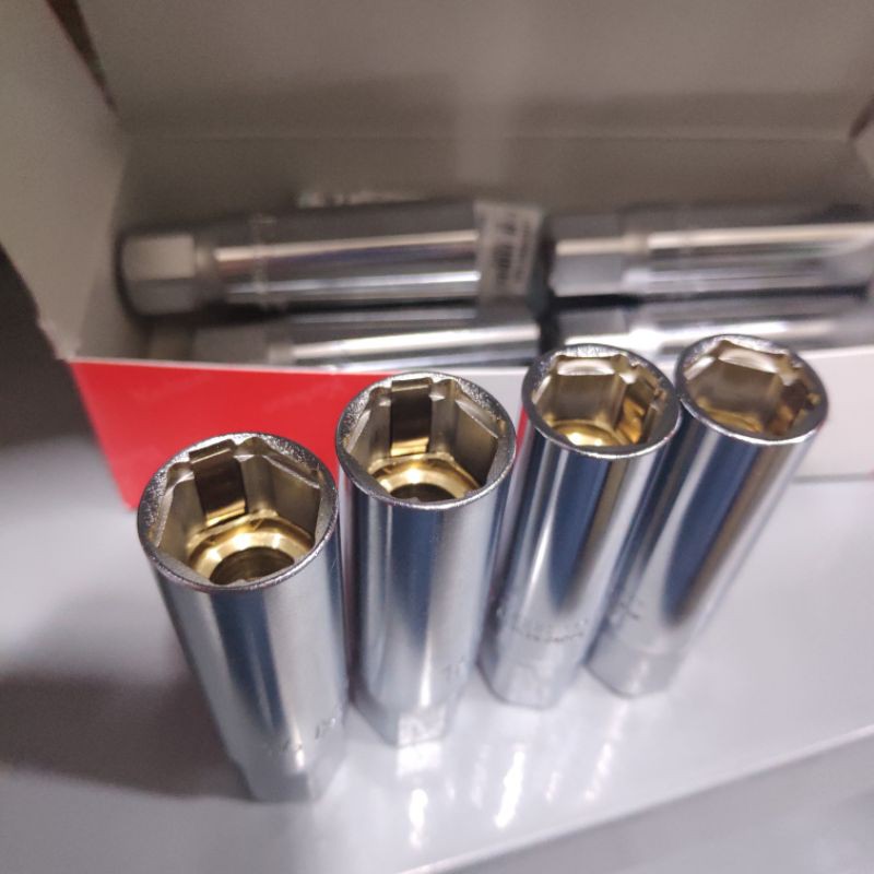 Tuýp mở bugi xe máy, ô tô Koken Nhật cỡ 14 và 16 - Khẩu mở bugi dạng đai kẹp Koken 3300C-14, 3300C-16 Japan