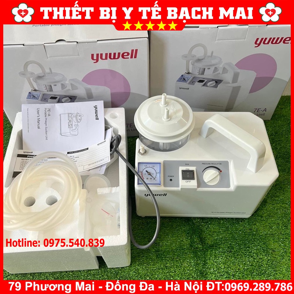 MÁY HÚT MŨI, HÚT DỊCH, HÚT ĐỜM 1 BÌNH YUWELL 7E-A