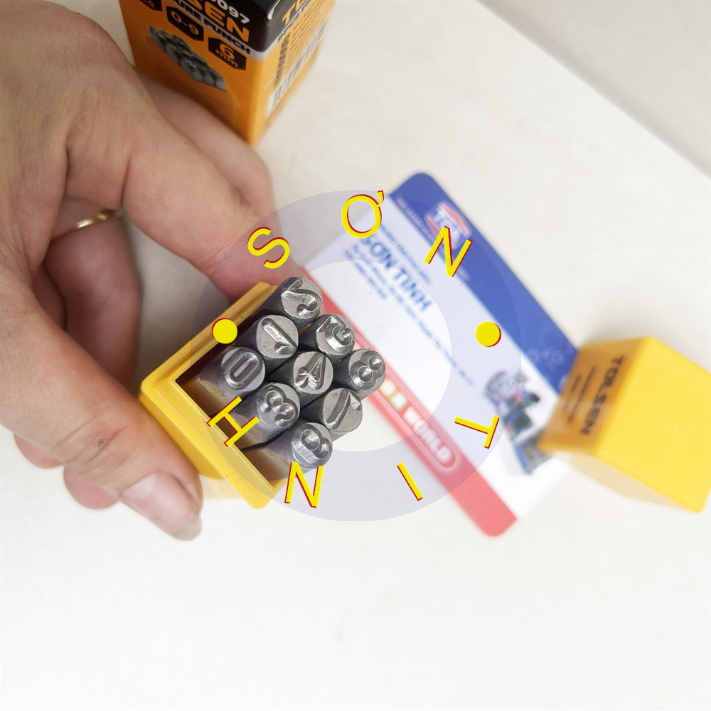 Đóng số 9 cây 6mm tolsen 25097