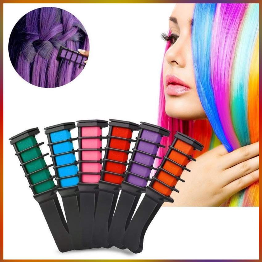 Lược Nhuộm Tóc Tạm Thời Dễ Sử Dụng (07 Màu Thời Trang Cá Tính) 14G/Chiếc