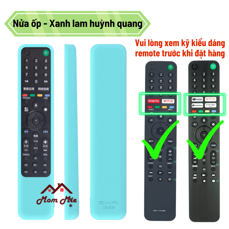 Vỏ bọc remote tivi SONY ôm sát toàn bộ remote, chống bụi bẩn, chống trượt, chống shock - I029