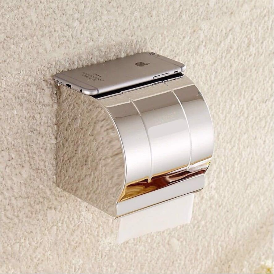 Hộp đựng giấy vệ sinh inox 304