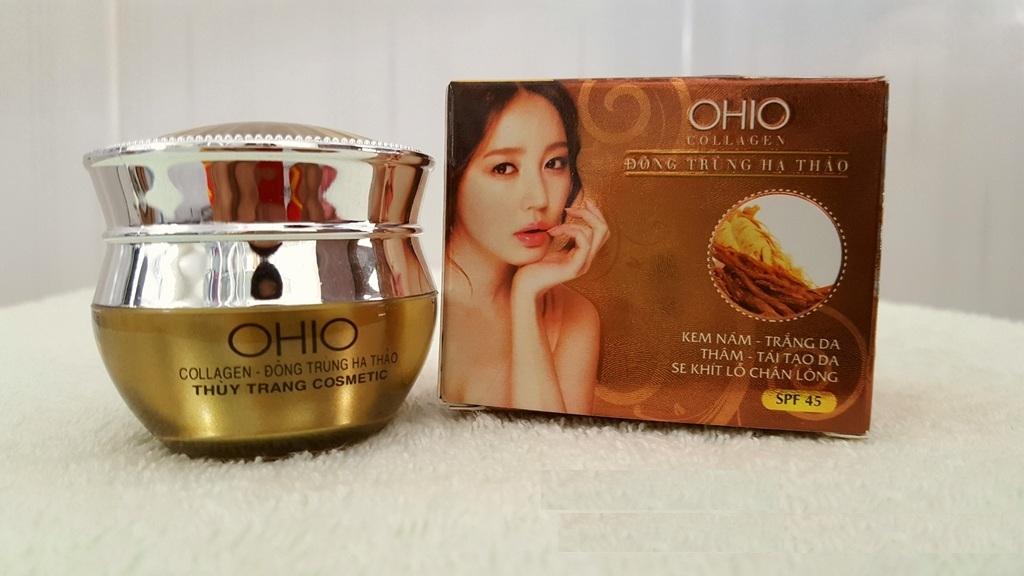 [HCM]Kem Nám - Trắng Da - Thâm - Tái Tạo - Se Khít Lỗ Chân Lông OHIO Collagen - Đông Trùng Hạ Thảo (20g)