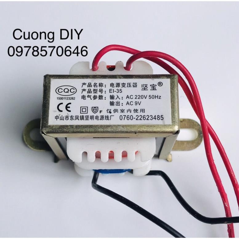 Nsv Biến áp 9v nuôi mạch timer máy hàn cell pin